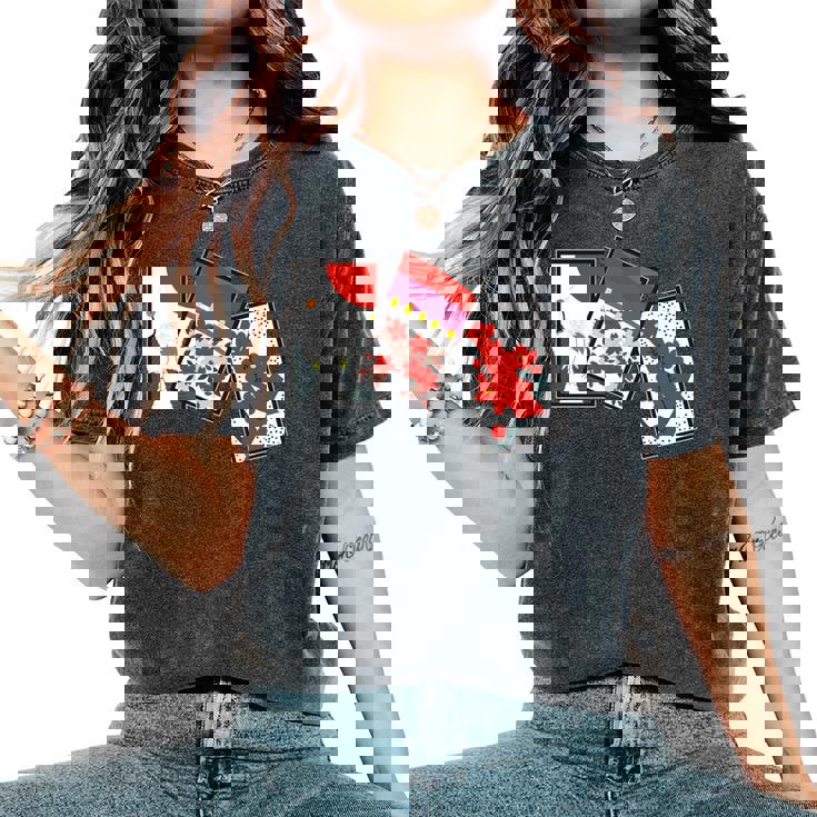 日本の伝統工芸品 花札 男性 女性 長袖tシャツ レディースオーバーサイズコンフォートTシャツ