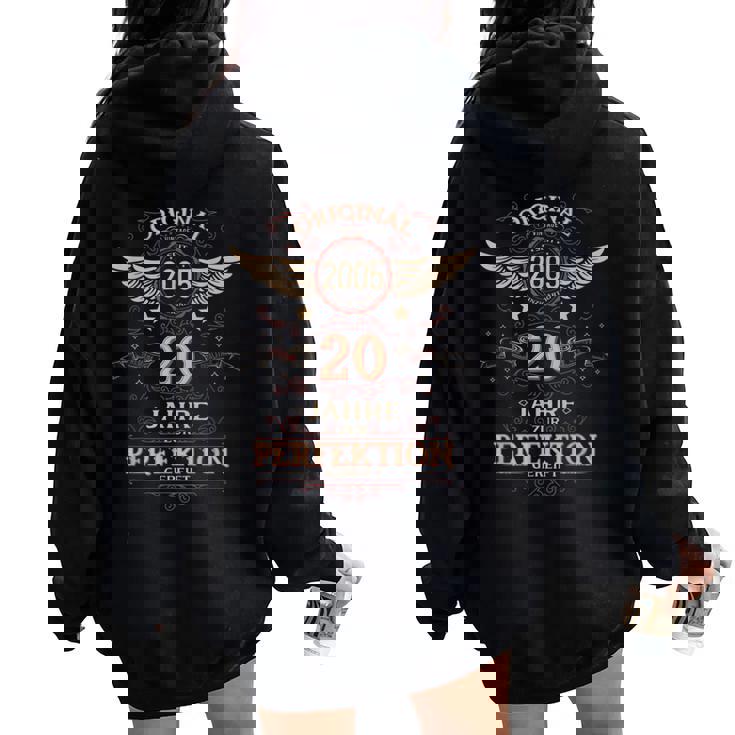 20 歳の誕生日の男性と女性への、 20 周年記念オリジナル 2005 年装飾のおもしろギフト レディース オーバーサイズ パーカー バックプリント