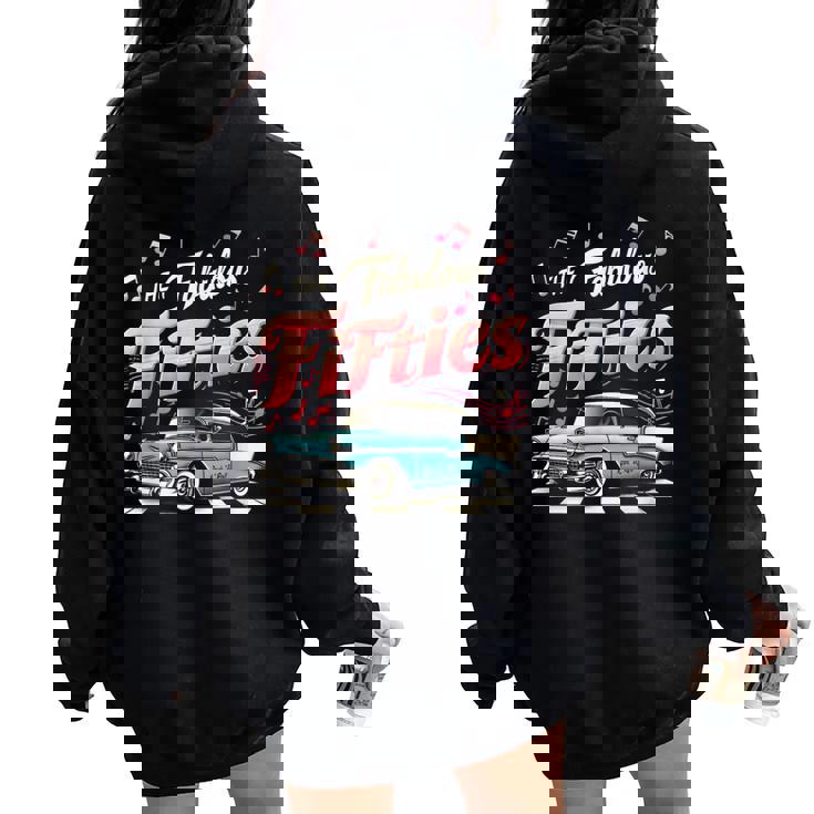 50S ロカビリー 1950年代 The Fabulous Fifties ロックンロール レディース オーバーサイズ パーカー バックプリント