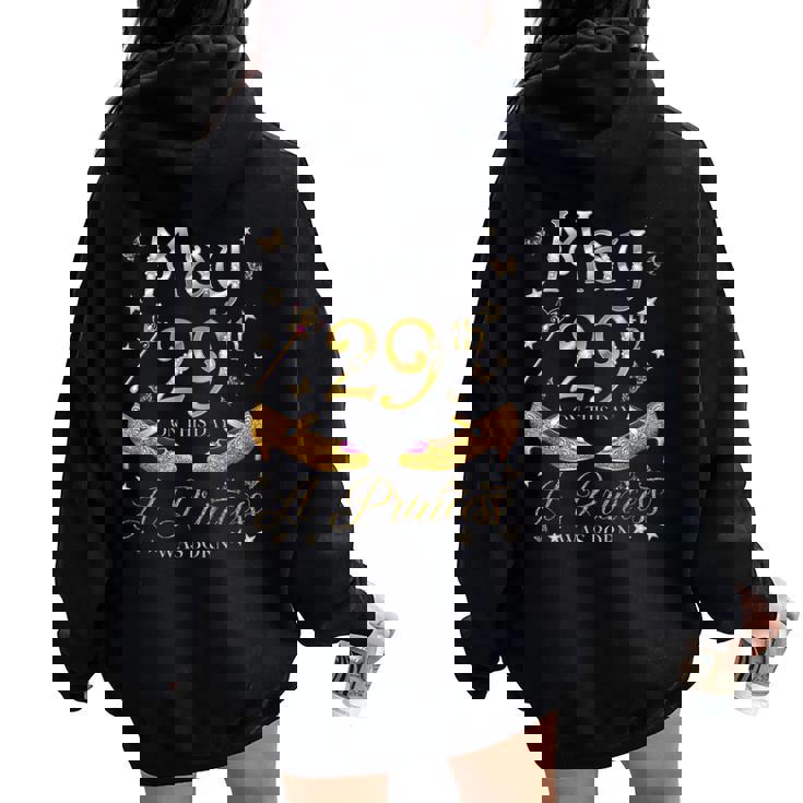 5月29日 プリンセスが生まれた 5月29日 誕生日 女の子 長袖tシャツ レディース オーバーサイズ パーカー バックプリント