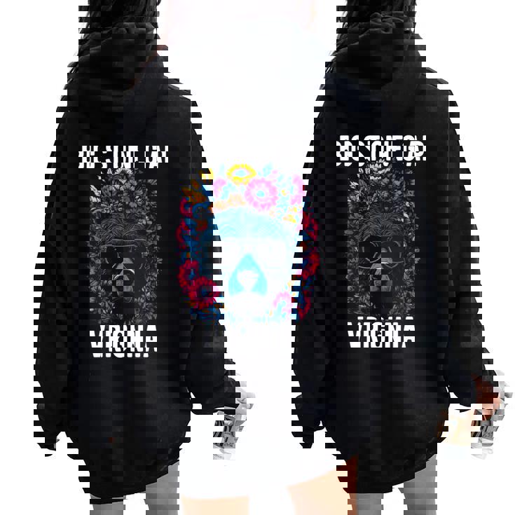 Bigtone Gap バージニア Usa クマと花のデザイン 長袖tシャツ レディース オーバーサイズ パーカー バックプリント Bigtone Gap バージニア Usa クマと花のデザイン 長袖tシャツ レディース オーバーサイズ パーカー バックプリント