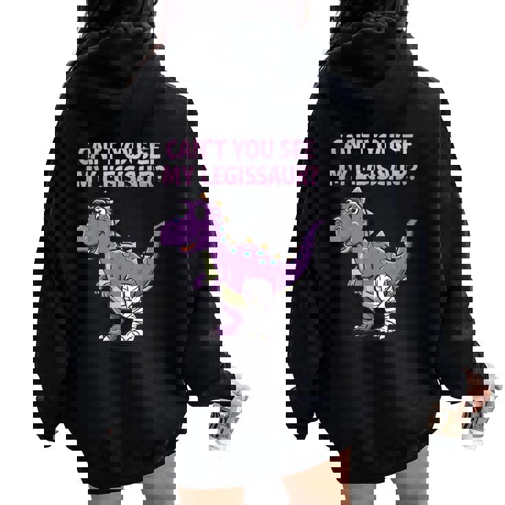 Broken Leg Art For Men Women Broken Bone Recovery Women Oversized Hoodie Back Print