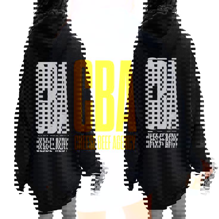 Cheese Beef Agency レディース オーバーサイズ パーカー バックプリント