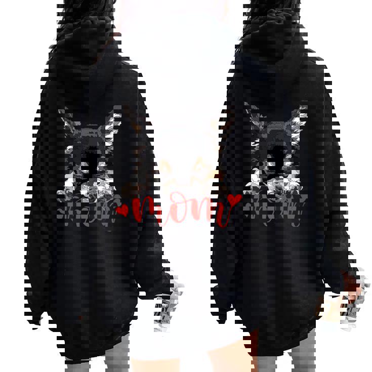 Chihuahua Mom The Dog Mother Chiwawa ブラック&タン チワワ 長袖tシャツ レディース オーバーサイズ パーカー バックプリント