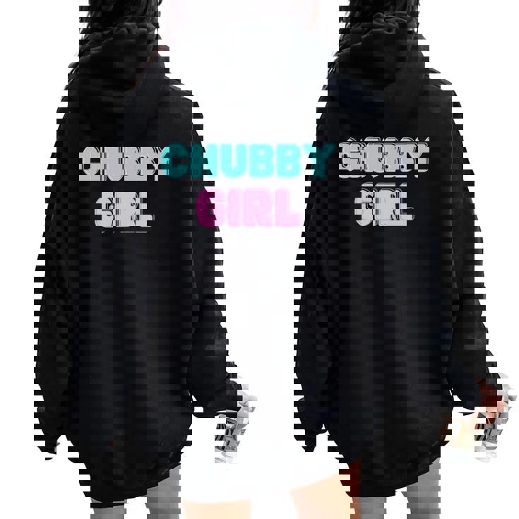 Chubby Girl 長袖tシャツ レディース オーバーサイズ パーカー バックプリント