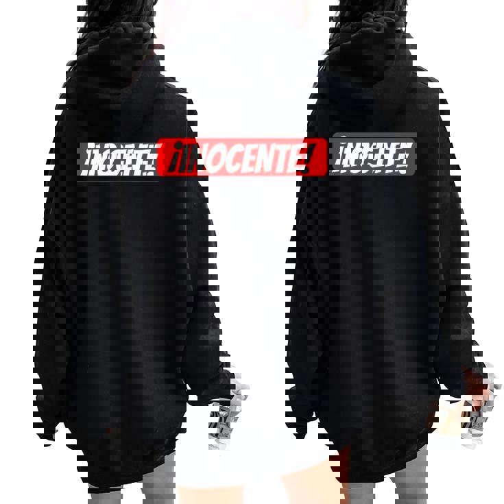 Inocente Gastar Bromas Women Oversized Hoodie Back Print