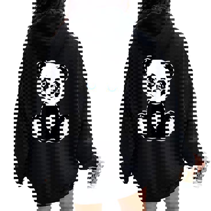 Panda Lover 幼児 女の子 男の子 トゥイーン キッズ かわいいパンダ ユース レディース オーバーサイズ パーカー バックプリント