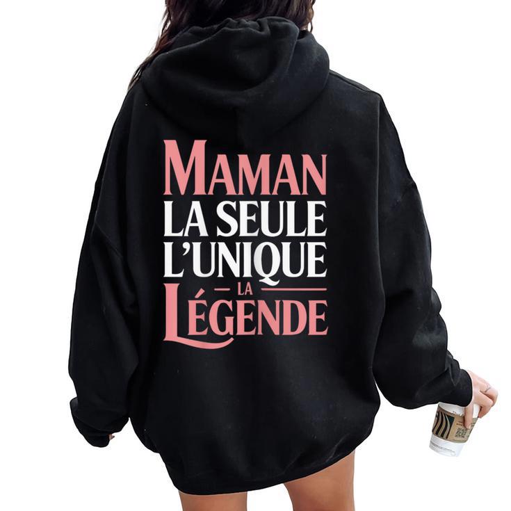 Pour Maman Humour Cadeau Humoristique Fête Des Mères Sweat à capuche oversize pour femme avec imprimé dans le dos