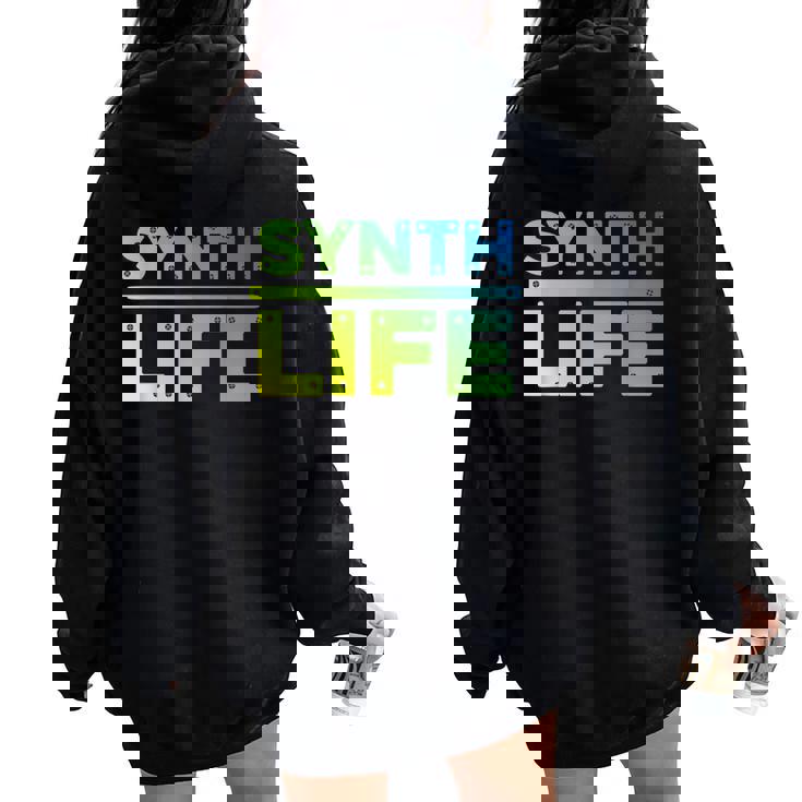 Sintetizador De Camisa Deintetizador Para Hombres Y Es Women Oversized Hoodie Back Print