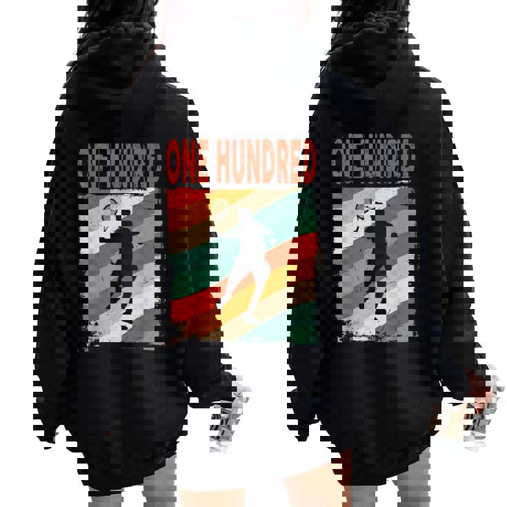 Tenis 100 Cumpleaños 100 Años Hombre Women Oversized Hoodie Back Print