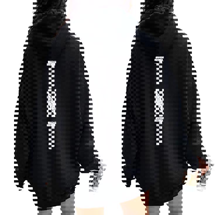 Tnt コスチューム シャツ 大人 男性 女性 キッズ Tnt ダイナマイト コスチューム レディース オーバーサイズ パーカー バックプリント