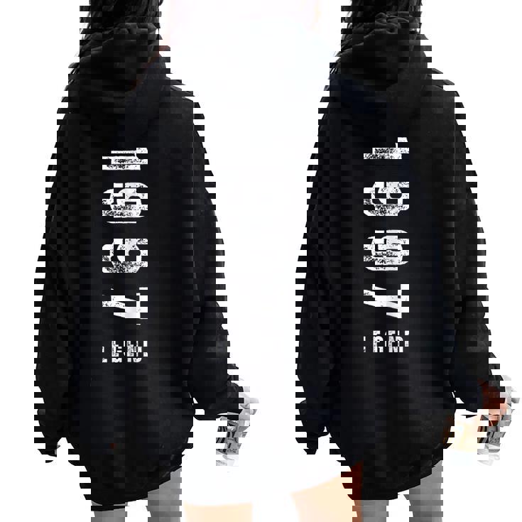 Vintage 1997 Legend Birthday Fathers Day Women Oversized Hoodie Back Print