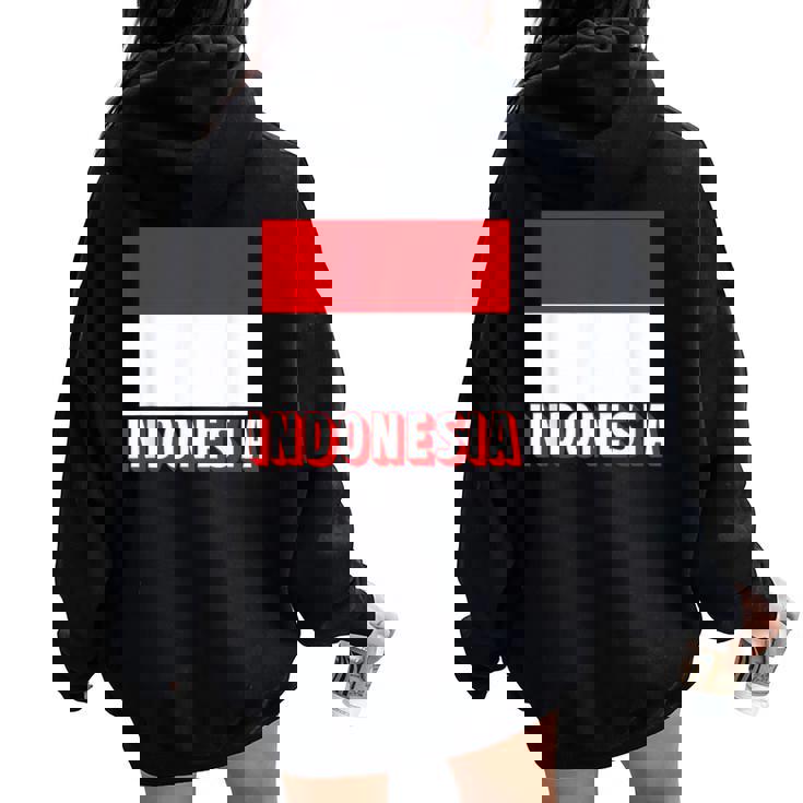 インドネシア国旗 アンティーク調 ナショナル インドネシア 男性 女性 キッズ レディース オーバーサイズ パーカー バックプリント