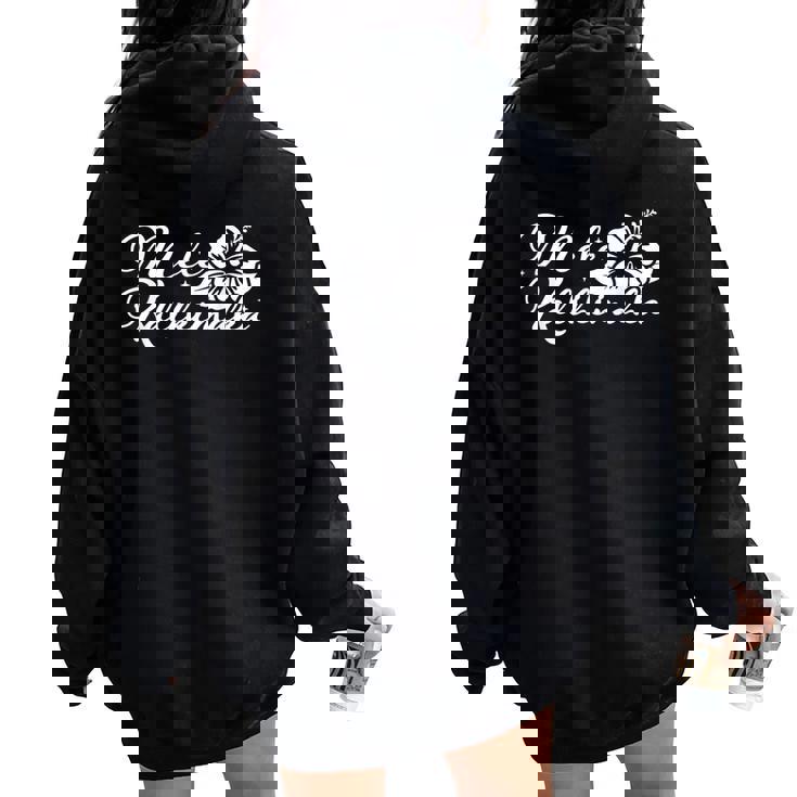 メレ カリキマカ ハイビスカス 花 ハワイ クリスマス ハワイアン レディース オーバーサイズ パーカー バックプリント