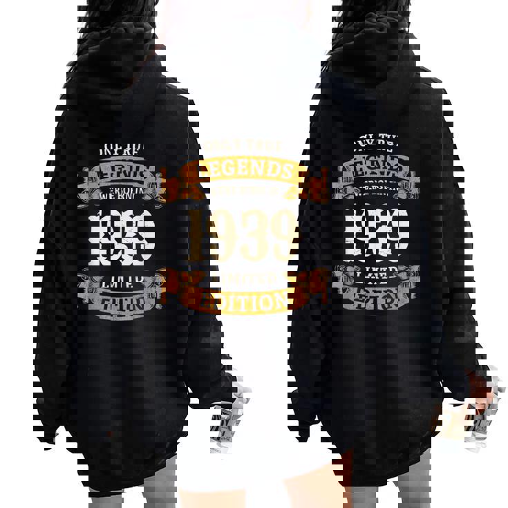 ヴィンテージ 1939 ギフト 男性 女性 長寿祝い 1939年生まれ 米寿祝い ユニークな誕生日プレゼント レディース オーバーサイズ パーカー バックプリント