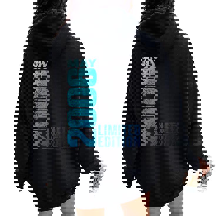 ヴィンテージ2006年5月18歳の男の子の女の子18歳の誕生日 レディース オーバーサイズ パーカー バックプリント