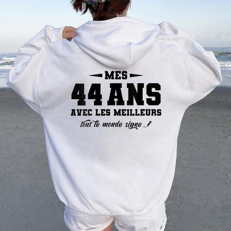 Àigner Anniversaire 44 Ans Cadeau Anniv 44 Ans Sweat à capuche oversize pour femme avec imprimé dans le dos