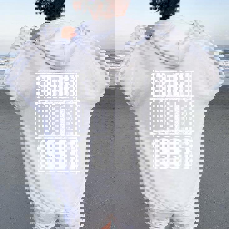 Straight Outta 1993 Womenintage 1993 Birth Of Birthday レディース オーバーサイズ パーカー バックプリント