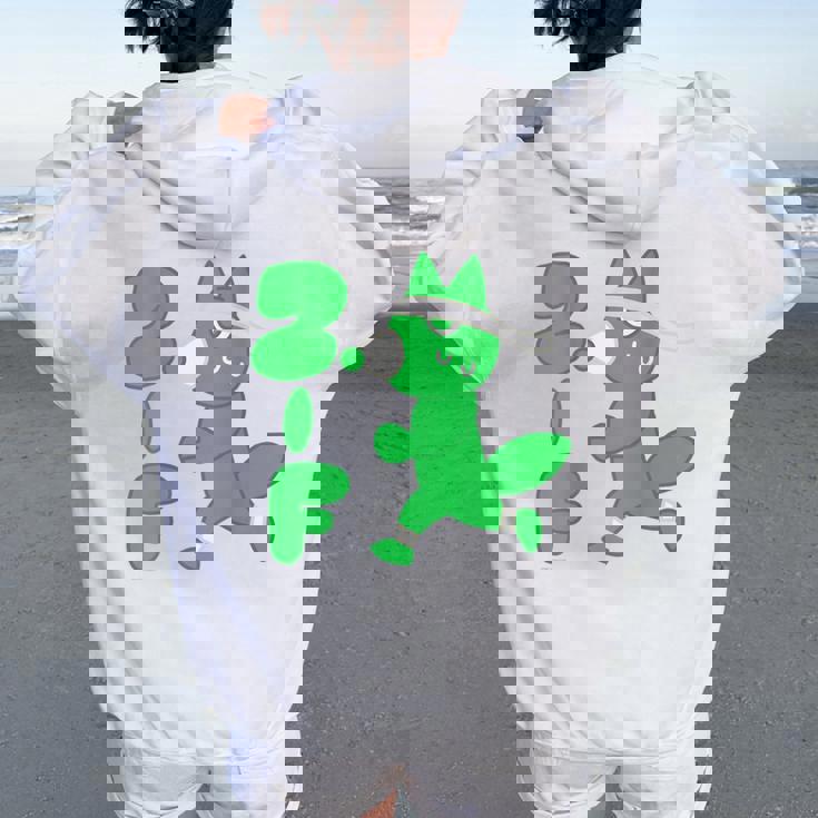 『グリッドマン ユニバース』ツツジ台高校 球技大会クラスｔシャツ「2年f組」（内海・六花・なみこ） レディース オーバーサイズ パーカー バックプリント