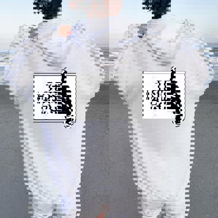 【バックプリント・背中側】ザ・ホース・フェイス The Horse Face 午年 馬 2026 パロディ レディース オーバーサイズ パーカー バックプリント