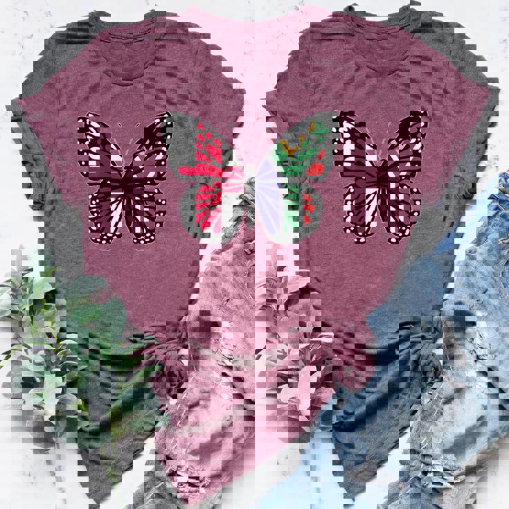 England South Africa Butterfly Half English South African Women's Heather T-Shirt