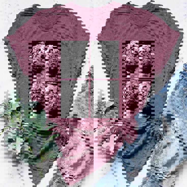 Hypnotic Pugs Weird Eyes Odd Weirdcore Spooky Halloween Dog Women's Heather T-Shirt