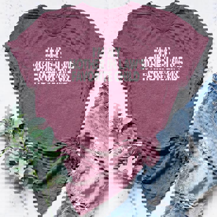 I'm My Mother In Law's Favorite Child Parent Men Women Women's Heather T-Shirt