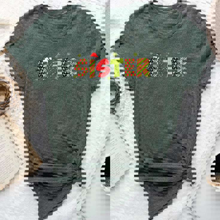 Sister Christmas Matching Christmas Family Party Pajama Bella Canvas T-shirt