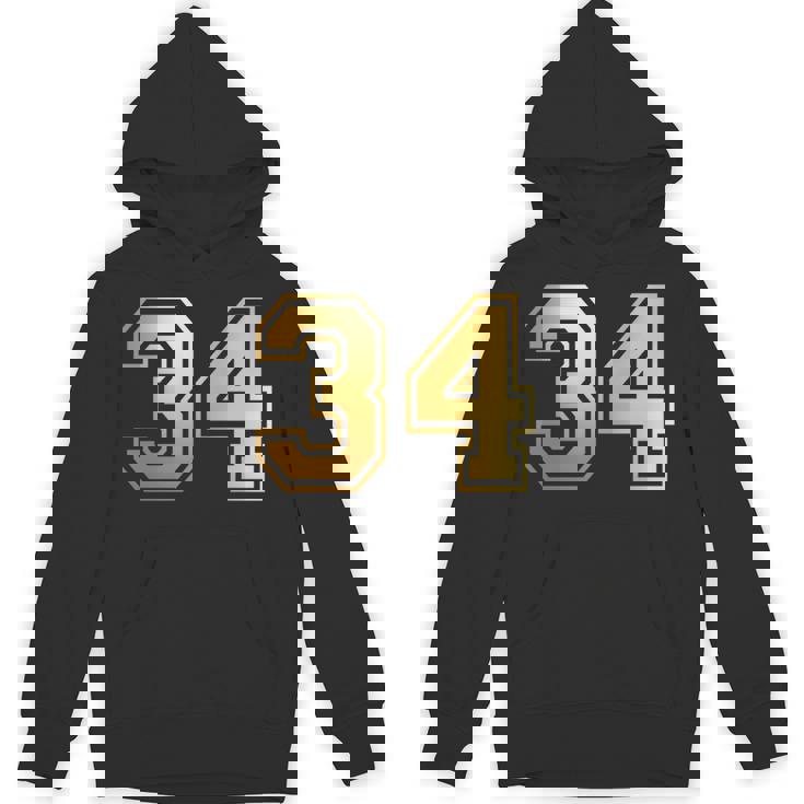 34 ナンバー34 チーム スポーツ グラフィック 代表チームのマッチング 長袖tシャツ パーカー