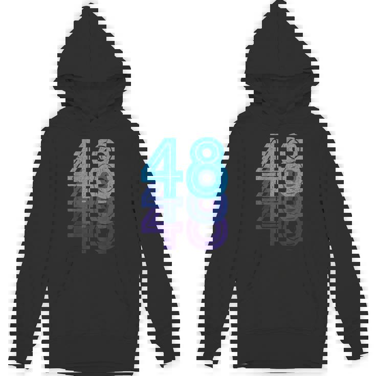 48ラッキーナンバー48歳の誕生日のスポーツチーム パーカー