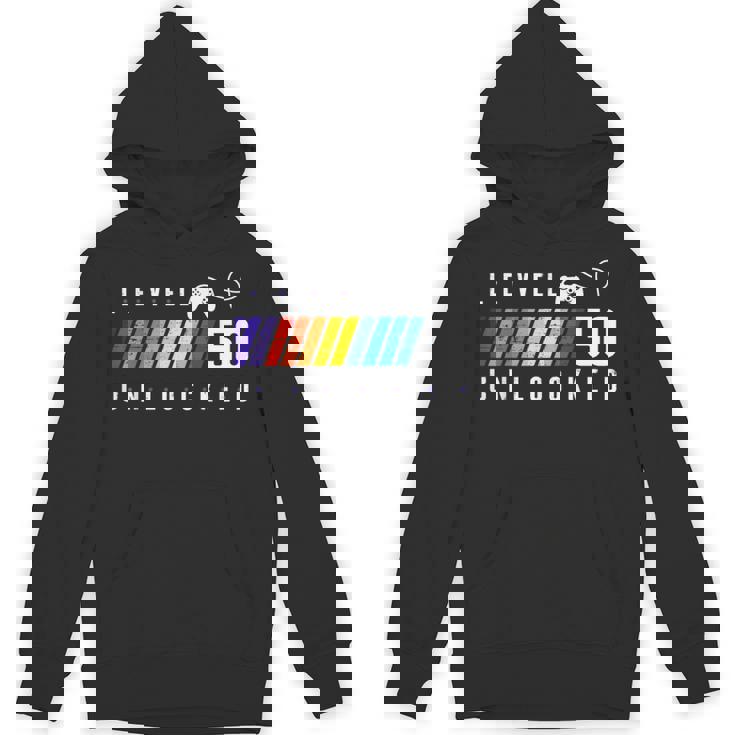 50歳の誕生日 ゲーマーボーイまたはゲーマーガール レベル50 アンロック パーカー