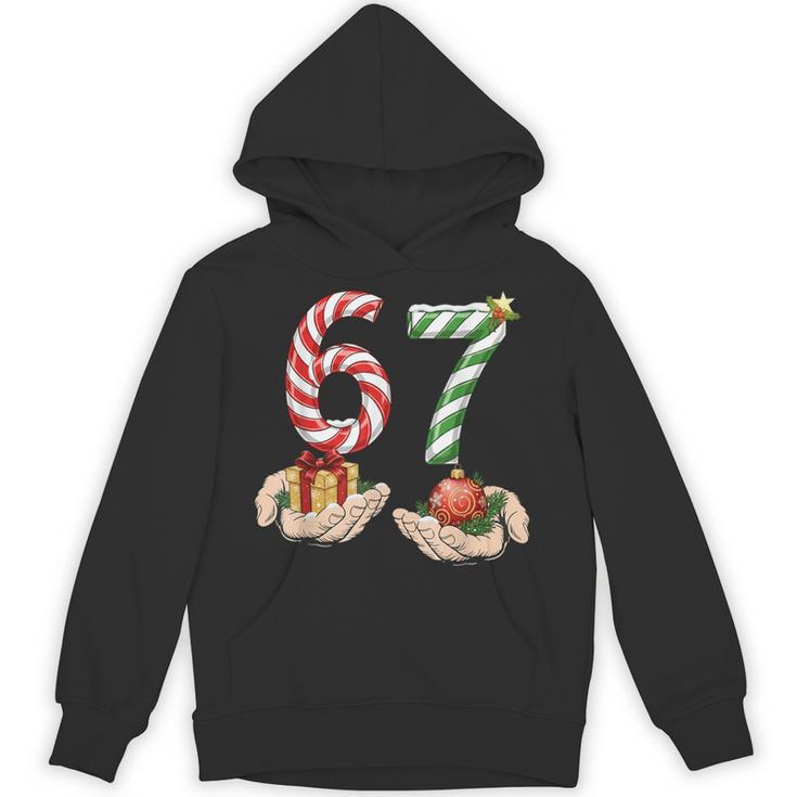 6 7 Meme 67 Christmas Pajamas Holiday Gen Alpha Slang Hoodie