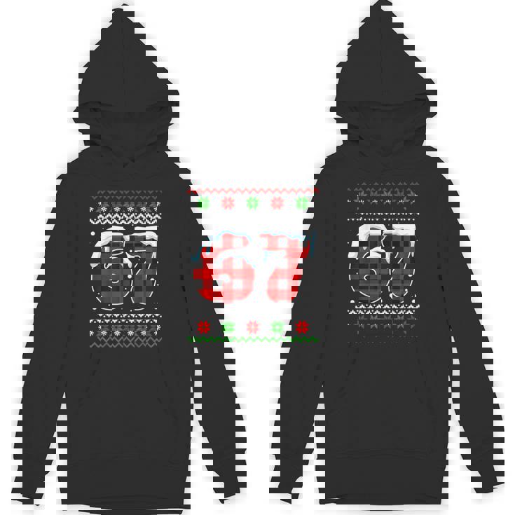 67 Meme Six Seven Meme Slang Christmas Ugly Sweater Hoodie