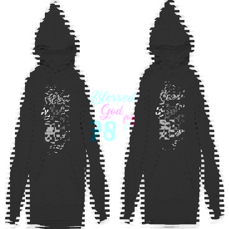 78歳 78歳 誕生日パーティー お祝い 神に祝福 パーカー