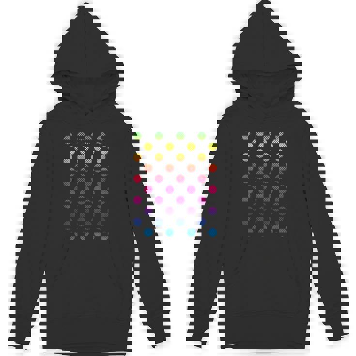 9月15日 ドットデー マルチカラー レインボー 水玉 パーカー