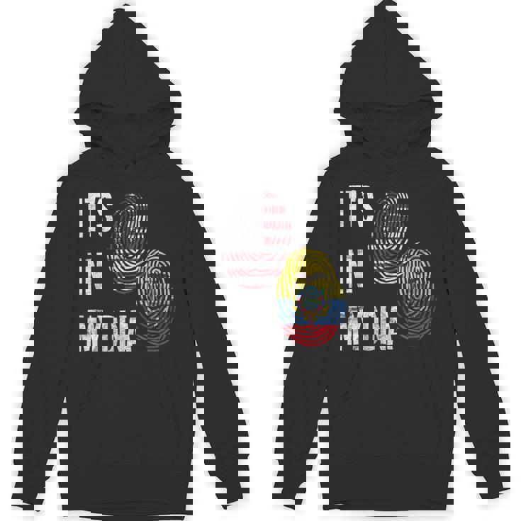 America American USA Ecuador Ecuadorian It's In My DNA Flag Unisex Hoodie