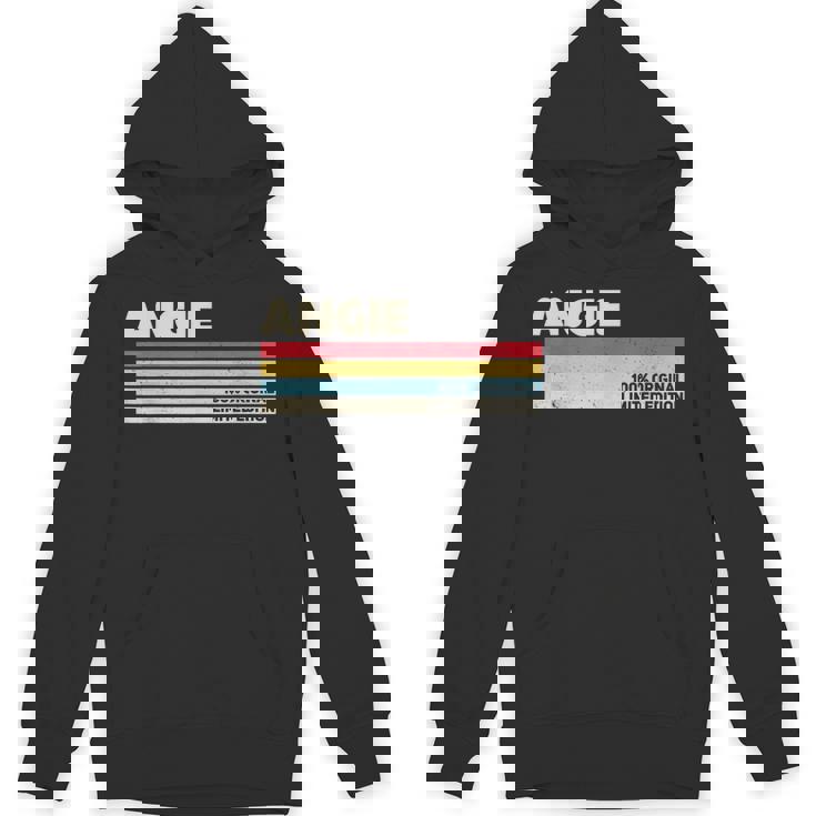 Angie パーソナライズ 名前 レトロ ヴィンテージ 70年代 80年代 90年代 誕生日 パーカー