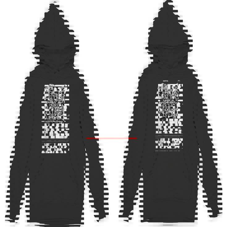 Angry Music Make Me Happy Heavy Metal Metalheads パーカー