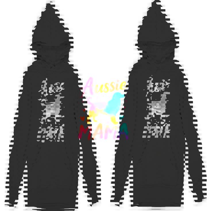 Australian Shepherd Mama Colorful Australian Shepherd Mom Unisex Hoodie