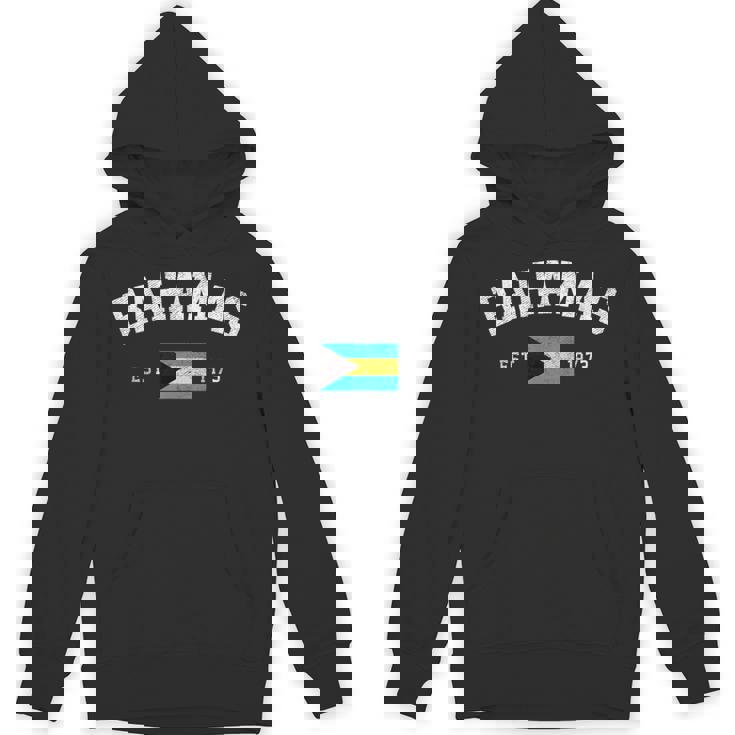 Bahamas Est 1973 Bahamian Flag Independence Day Unisex Hoodie
