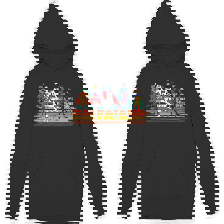 Battle Of The Planets ヴィンテージスタイルブラシストライプ パーカー