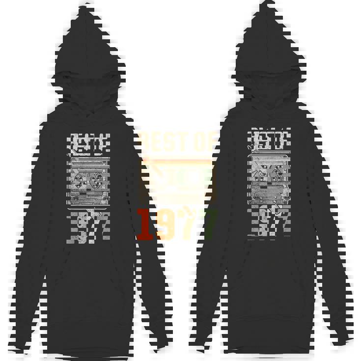 Best Of 1977 オールド・カセット 49歳の誕生日 レトロ パーカー