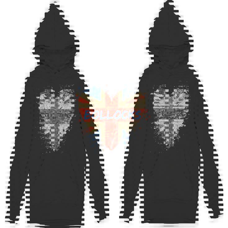 Bollocks ヴィンテージ 英国ユニオンジャック ハートペイント 飛び散り パーカー