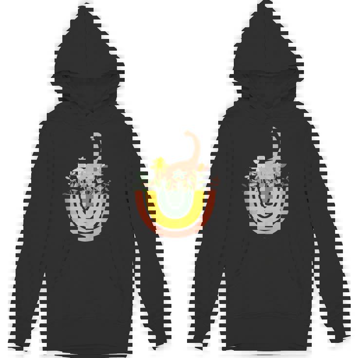 Brontosaurus Dino Rainbow Boho Bohemian Flowers Floral Tank Top Unisex Hoodie