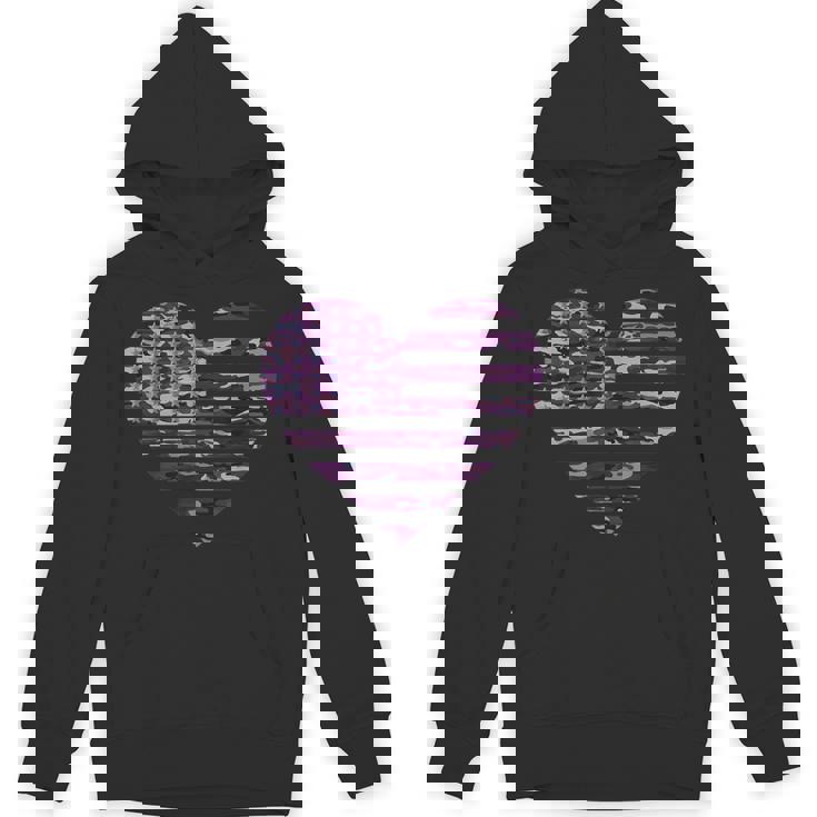 Camo American Flag Heart Camouflage Tactical Purple Military Hoodie Camo American Flag Heart Camouflage Tactical Purple Military Hoodie