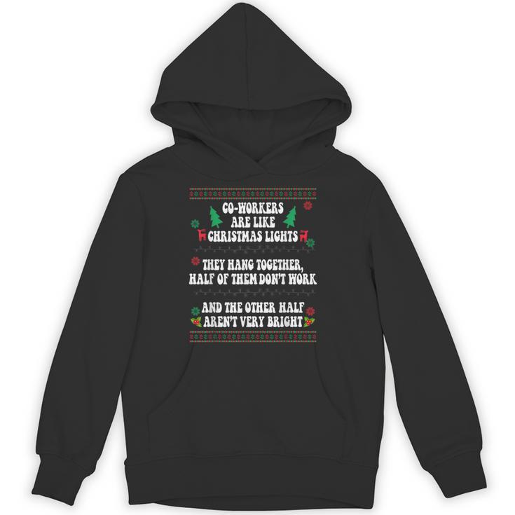 Co-Workers Are Like Christmas Lights They Hang Together Xmas Hoodie