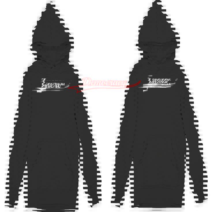 Democracy Vote Freedom Government Politics Vintage Varsity Unisex Hoodie