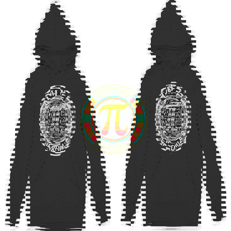 Don't Be Irrational レトロ ヴィンテージ シンボル Pi Day 算数教師 パーカー