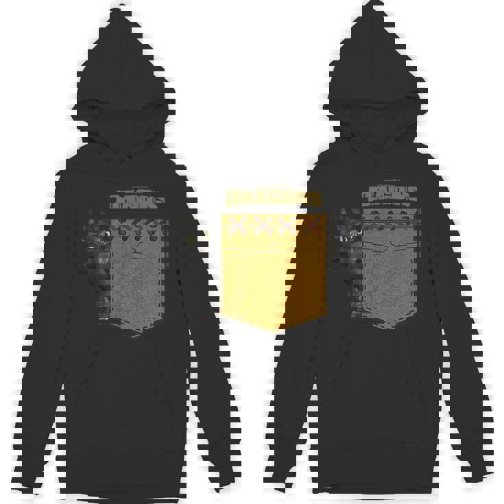 Dreamworks Dragons Toothless Leather Faux Pocket パーカー