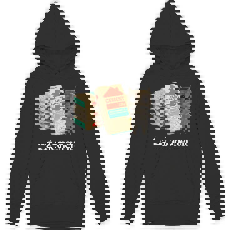 I Eat Cement 猫シャツ キッズ 面白い ダンク 猫 ミーム パーカー